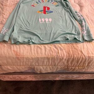 Sony PlayStation Mint Green Long Sleeve Tee